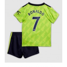 Manchester United Cristiano Ronaldo #7 Tredjedraktsett Barn 2022-23 Kortermet (+ korte bukser)